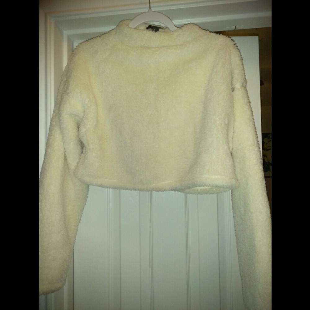 NWOT Fluffy crop top